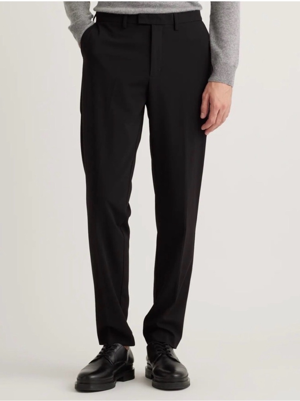 Quince Mens Performance Stretch Dress Pants - Slim Fit Black 34X32